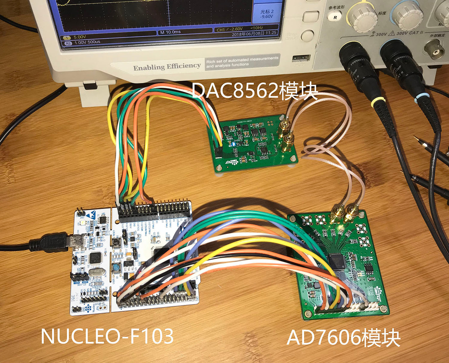 DAC8563 DAC Module Plus or Minus 10V signal Amplitude 16Bit DAC Single/bipolar Output